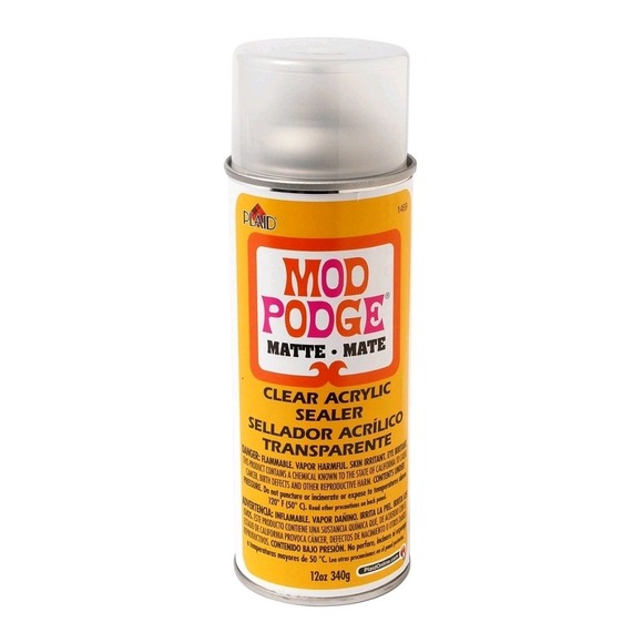 Plaid Other - Plaid Mod Podge Matte Clear Acrylic Sealer 12oz Spray 1469 Craft Finish